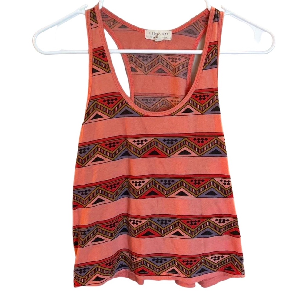 Women's Vintage Aztec Crop Top